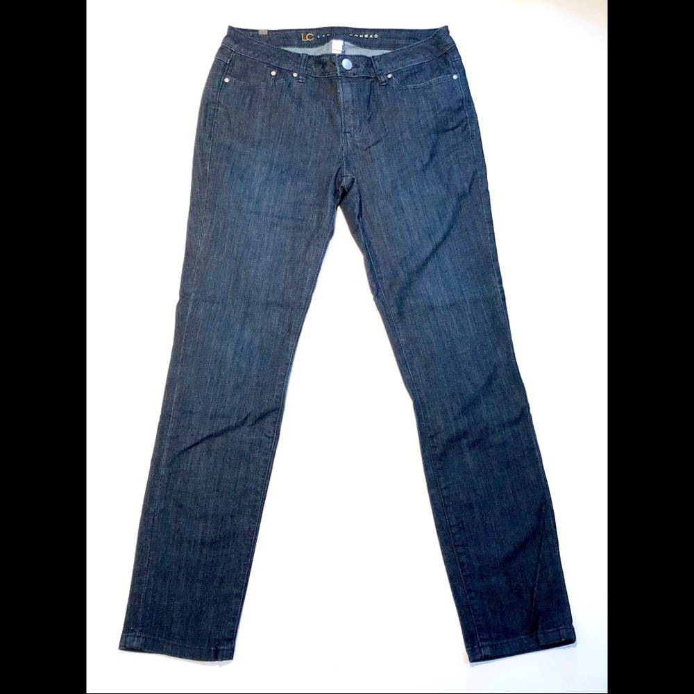 LC Lauren Conrad Dark Wash High Rise Skinny Jeans